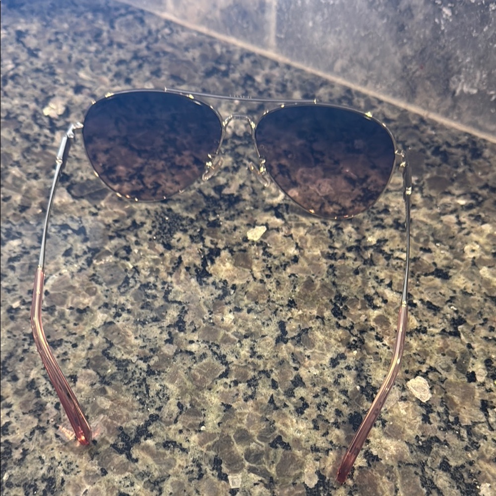 Coach Gold Aviator Sunglasses - Picture 5 of 5